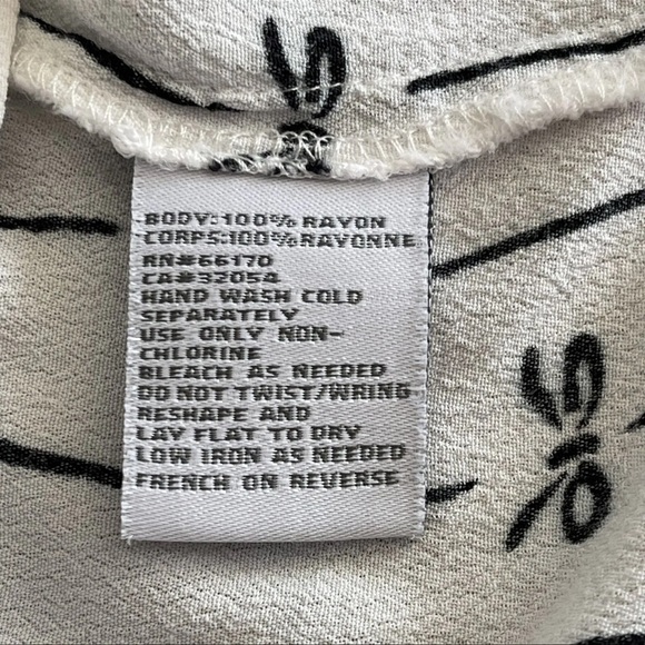 EUC Cooperative Urban Outfitters Bow Tie Button Up Dress Black White (Women’s S) - Picture 15 of 16